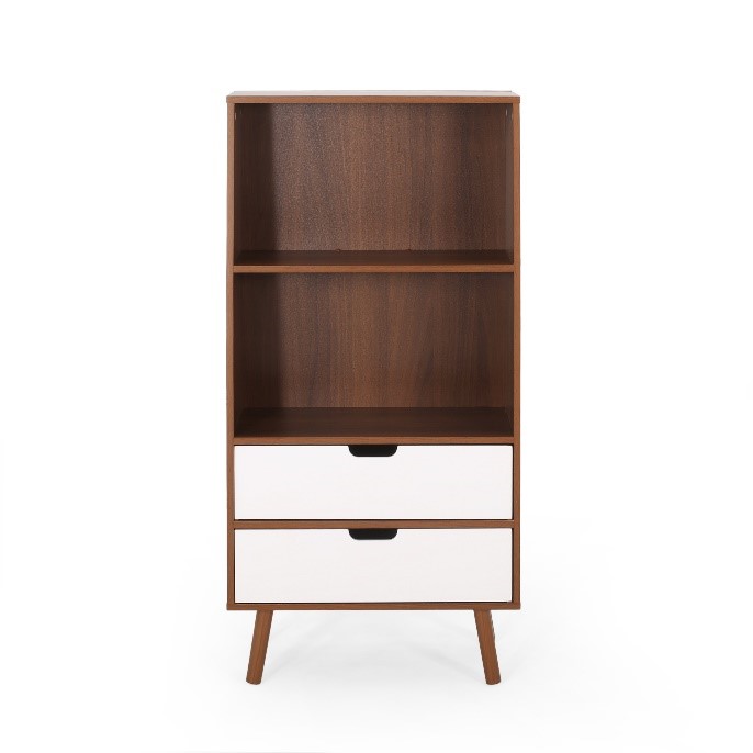 Recalled HM #66760.00WALNWHT 2-drawer storage unit