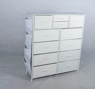 Recalled YaFiti 12-Drawer White Dresser (side view)