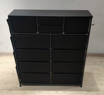 Recalled AOWOS 12-Drawer Dresser in Black (back)