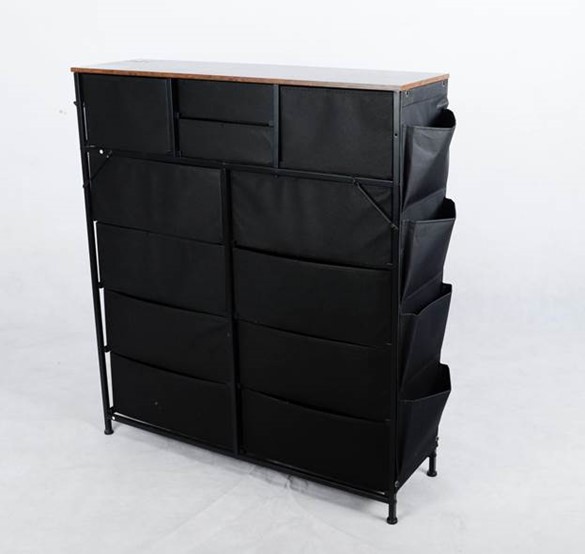 Recalled YaFiti 12-Drawer Rustic Brown Dresser (back view)