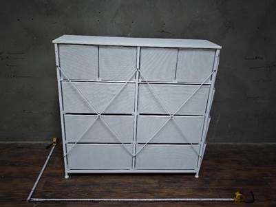 Recalled White Gunaito 10-Drawer Dresser (back)