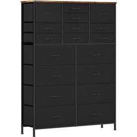 Recalled Vasicar 18-Drawer Dresser in black