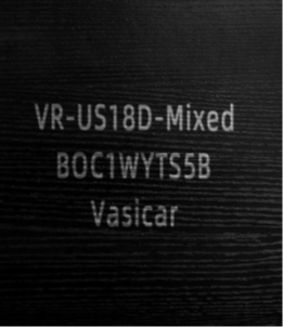 Recalled Vasicar 18-Drawer Dresser gray label