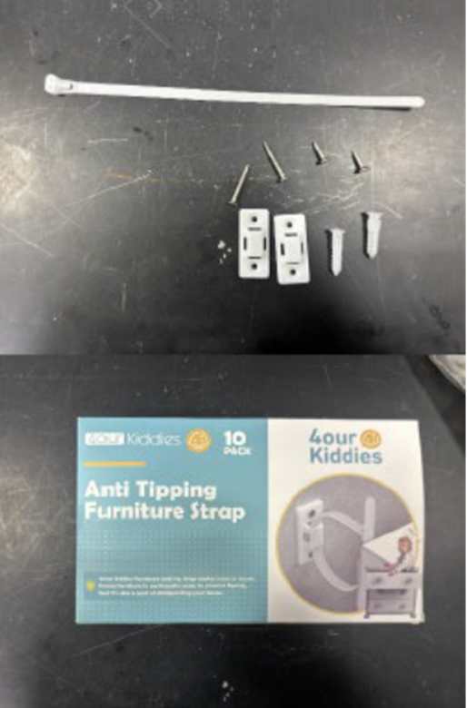 Recalled 4our Kiddies Plastic Tip Restraint Kit