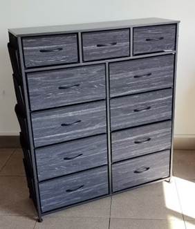 Recalled LIVEHOM 11-Drawer Dresser - gray